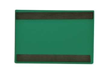 KROG Etikettentaschen - magnetisch, 120x80 mm A7, grün mit 2 Magnetstreifen, 5902091NA