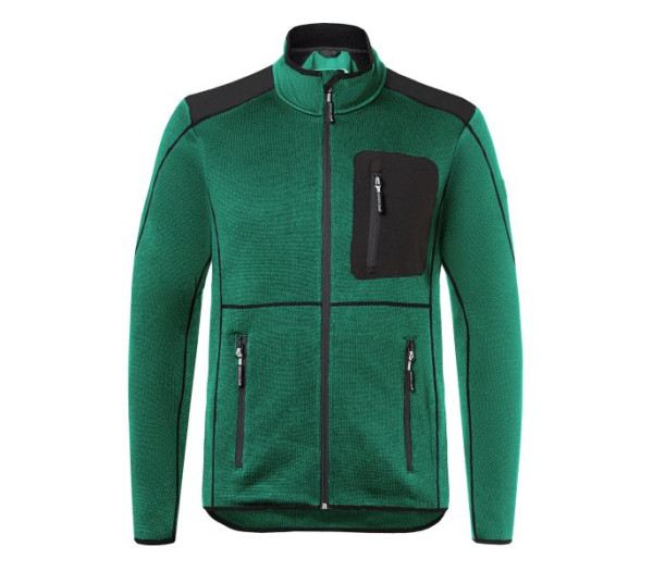 Kübler Strickjacke, Farbe: moosgrün/schwarz, Größe: 4XL, 1443 6339-6599-4XL