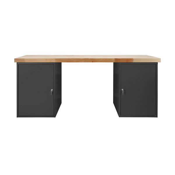 ADB "CONVEX" Werkbank mit 2 Stahlblechkästen 2000 (anthrazit), 42669