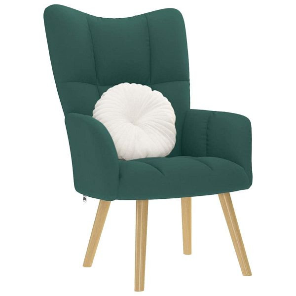 vidaXL Relaxsessel Dunkelgrün Stoff, 4016772, 8721158361974