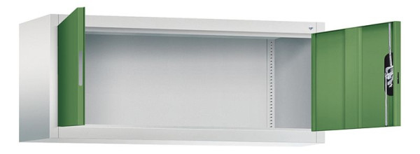 C+P Aufsatzschrank Acurado, H500xB1200xT400mm, Farbe: Lichtgrau / Resedagrün, Muldengriff, 9464-000 S10204
