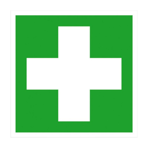 Stein HGS Rettungsschild Erste Hilfe, 300 x 300 mm, Alu, beschichtet, langnachleuchtend, 15.0078