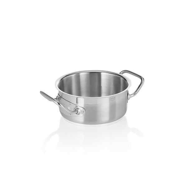 WAS Bratentopf Cookware 21, 14 cm Durchmesser, flache Ausführung, 2109160