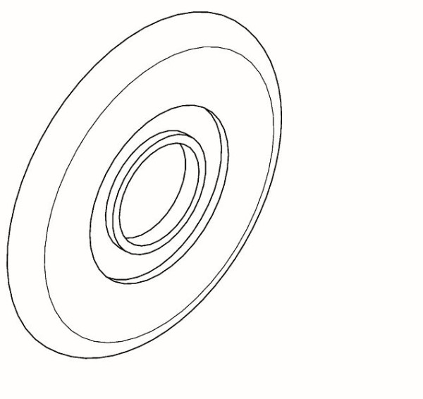 KWC verchromte Rosette, Anima, für Trinksprudler, 2000101429, 7612982064203