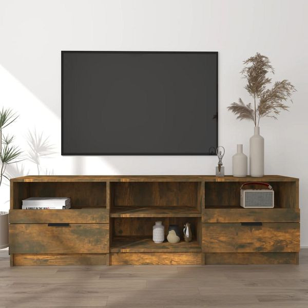 vidaXL TV-Schrank Räuchereiche 150x33,5x45 cm Holzwerkstoff, 817114