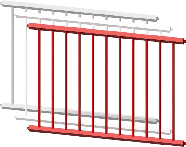 Schake Schutzzaungitter, Zaunfeld, Achsabstand: 750 mm, feuerverzinkt, 418_07