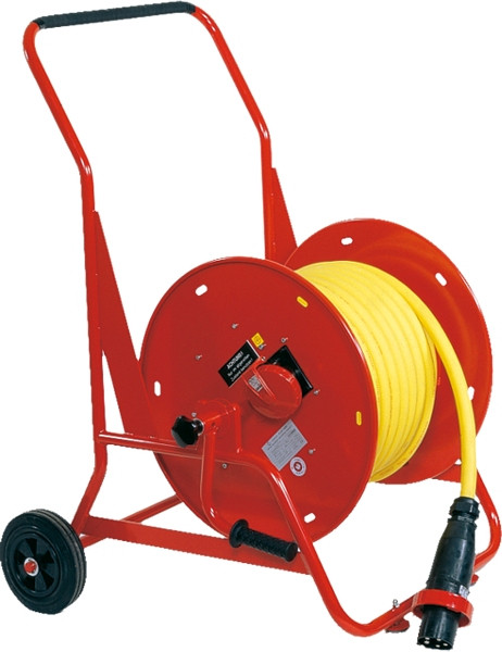 GIFAS Stahlblech-Leitungsroller Typ 521, 30m, 5x35mm², 1x CEE 125/400, 210711