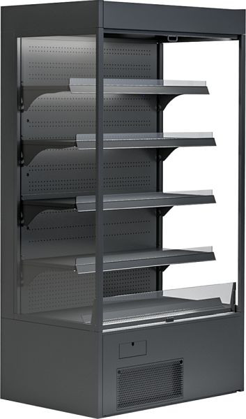 KBS Wandkühlregal Variant 107 Black Line mit Nachtrollo, 531110