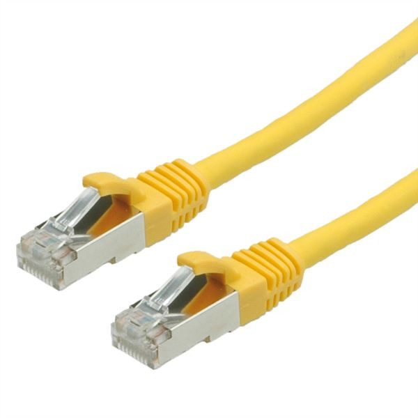 VALUE Patchkabel Kategorie 6 (Class E) S/FTP (PiMF), LSOH, gelb, 1,5 m, 21.99.0713