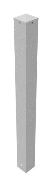 Schake Absperrpfosten Stahlrohr 100 x 100 x 3 mm ortsfest, zum Einbetonieren, feuerverzinkt, ohne Öse, 40100