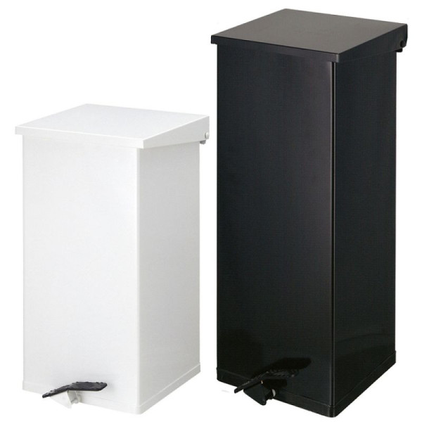Stein HGS Abfallbehälter -Carro-Kick-, mit Pedal, 55 Liter / schwarz, 600 x 300 x 300 mm, 17388