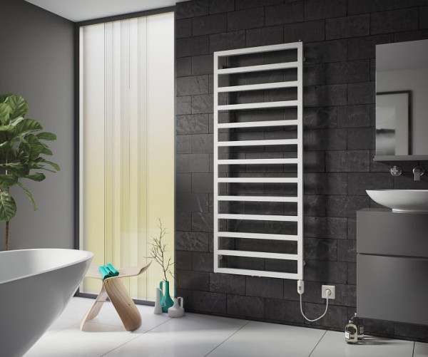 Ximax Elektrischer Handtuchwärmer Pure 1710 mm x 600 mm 300 Watt Typ 2 Weiß RAL 9003, 12823