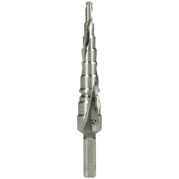HiKOKI Stufenbohrer HSS 4 - 12 mm, Spiralnut, 780106