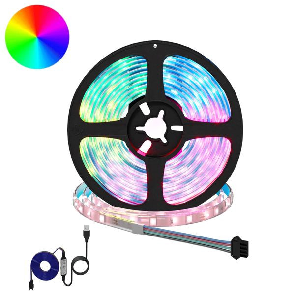 vidaXL LED Streifen 12-teilig Schwarz und Transparent 2500 mm, 3429123