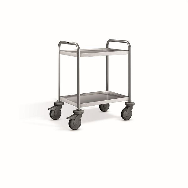 B.PRO SW 6 X 4-2 Kids Servierwagen aus rostfreiem Edelstahl mit stahlverzinkten Rollen, 574984