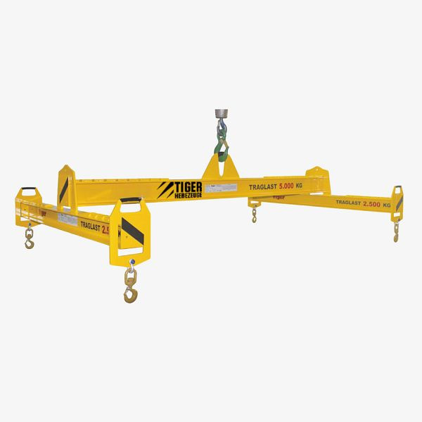 TIGER Hebezeuge Quertraverse - TAV-Q, Traglast: 2.000 kg, Hakenabstand Hauptbalken (L max. x B max.): 2.000 x 1.000 mm, TAV-Q-2-2x1