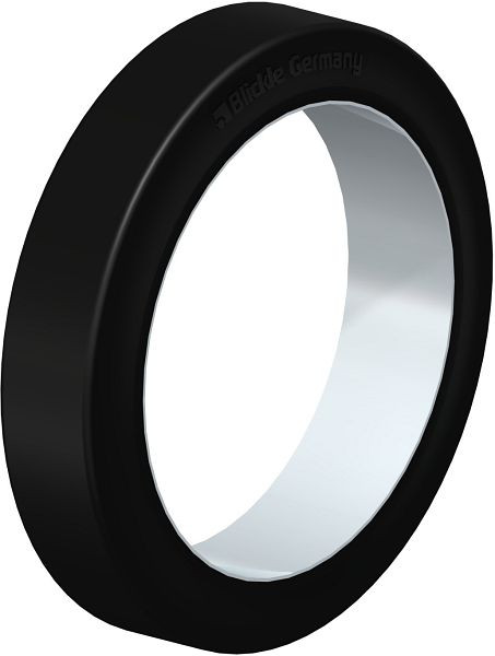 Blickle BEV 360x75/270-ZST Bandage / Reifen aus Elastik-Vollgummi, Schwarz, 252833