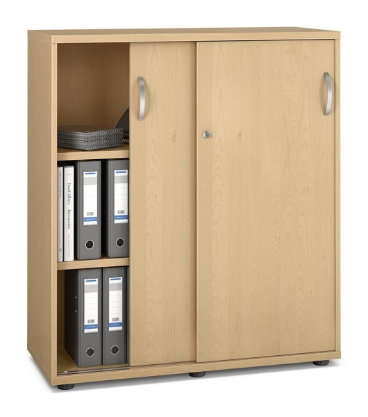 Deskin Schiebetürenschrank MULTI MODUL-PRO, Buchedekor, B 1000 x H 1140 x T 420 mm, 352195