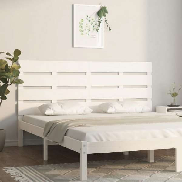 vidaXL Kopfteil Weiß 180x3x80 cm Massivholz Kiefer, 821358