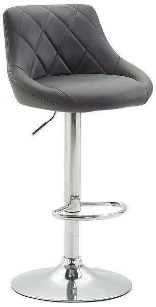 CLP Barhocker Lazio Kunstleder chrom, grau, 102287108