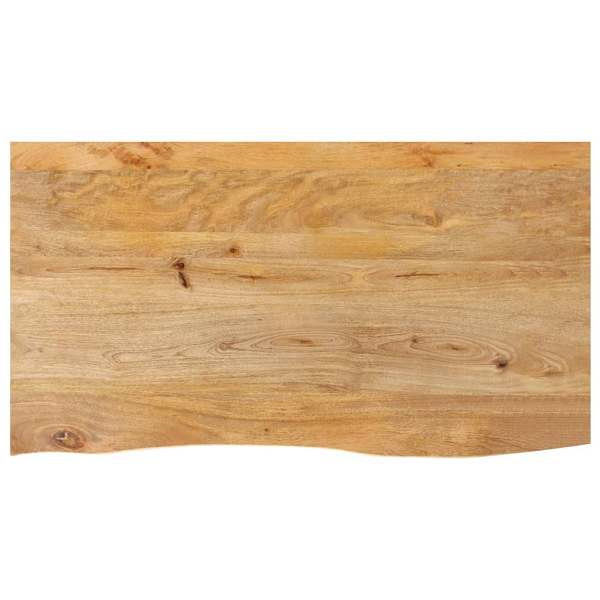 vidaXL Tischplatte mit Baumkante 120x60x2,5 cm Massivholz Mango, 370456