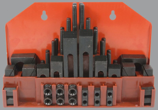 ELMAG Spannwerkzeugsortiment De Luxe, 58-teilig, M10, 12 mm T-Nuten, 88085