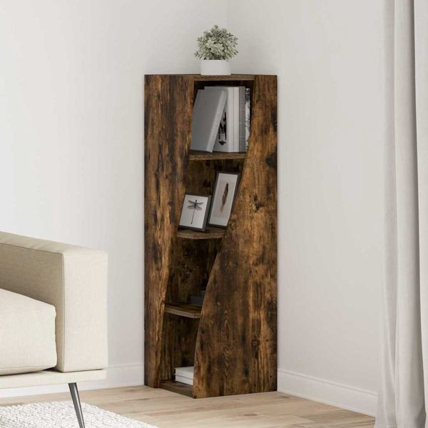 vidaXL Eckschrank Weiß 32x32x102cm Holzwerkstoff, 889860