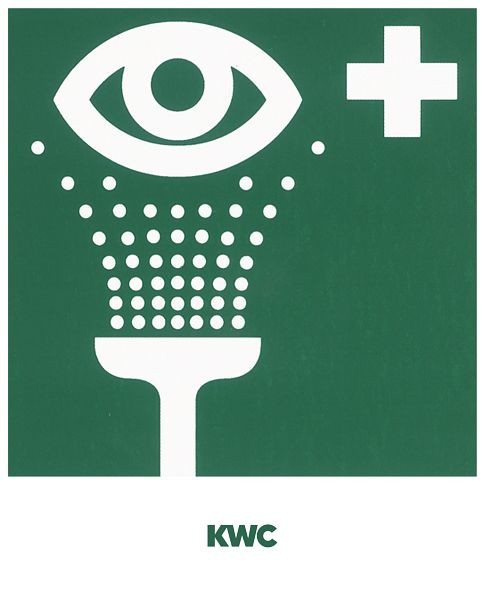 KWC Sicherheitszeichen, Augendusche, Klebefolie, 2000101153