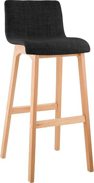 CLP Barhocker Hoover Stoff Natura, dunkelgrau, 301320