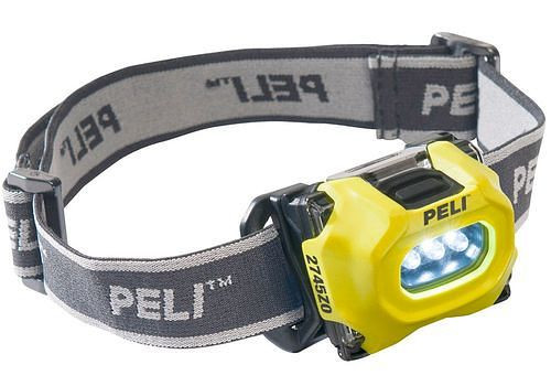 DENIOS LED-Stirnlampe für Ex-Zone 0, bis zu 33 Lumen Helligkeit, mit Sparbeleuchtung, 267-005