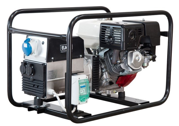 ELMAG Stromerzeuger SEB 7000W, mit HONDA- Motor GX390, inklusive thermisch-magnetischem Schutzschalter, 53109