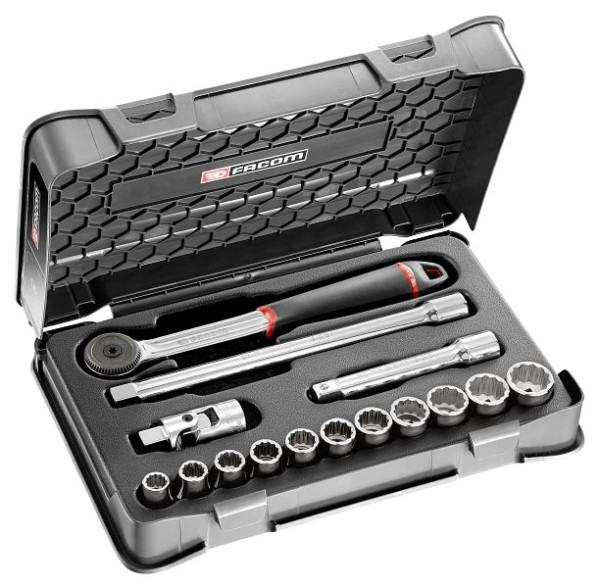 Facom Steckschlüssel-Set 1/2 S.161B, 15-teilig, S.161-1P12U