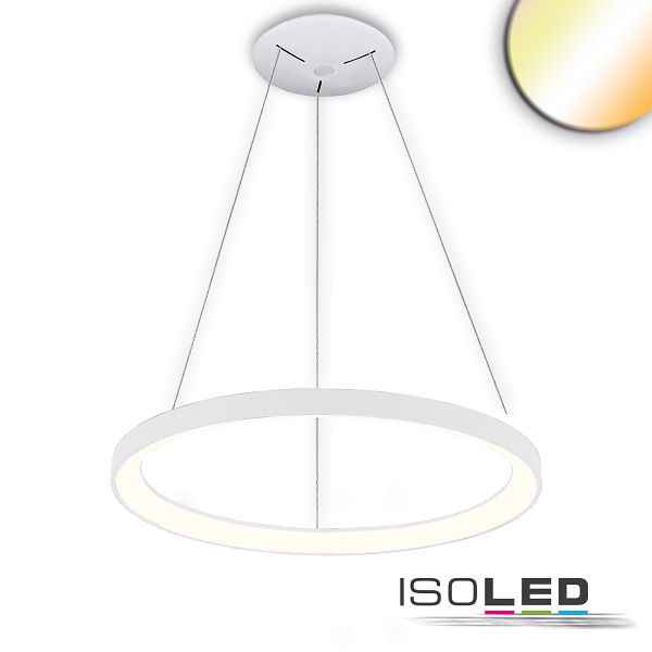 ISOLED LED Hängeleuchte Orbit 580, weiß, 48W, rund, ColorSwitch 3000/3500/4000K, dimmbar, 115650