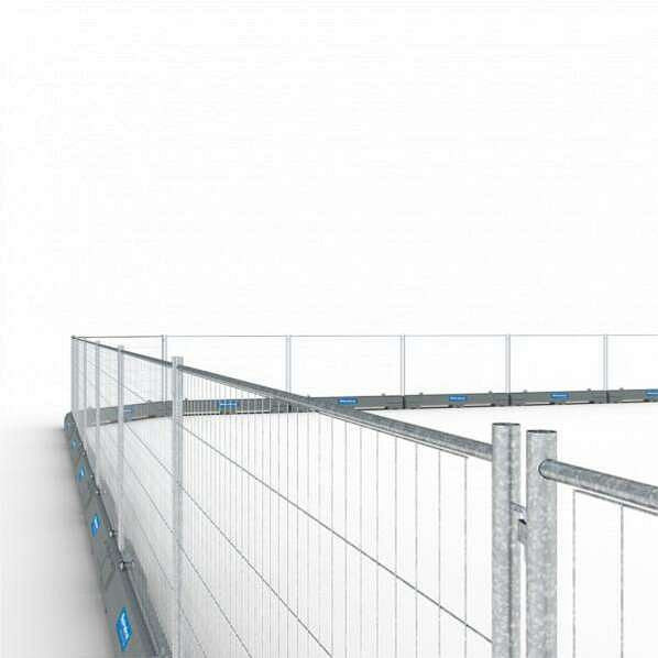 Schake Betonleitschwellen SET bestehend aus: 1 x Betonleitschwelle (Art.-Nr. 3F1035), 1 x Mobilzaun 2,00 x 3,50 m (Art.-Nr. 3B2036H), 3F1035-SET1P