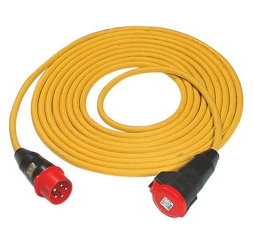 GIFAS Verlängerungsleitung PROFLEXX H07RN-F 500V, 10m, 4x6,0mm², CEE-Stecker/Kupplung 32A, 259313
