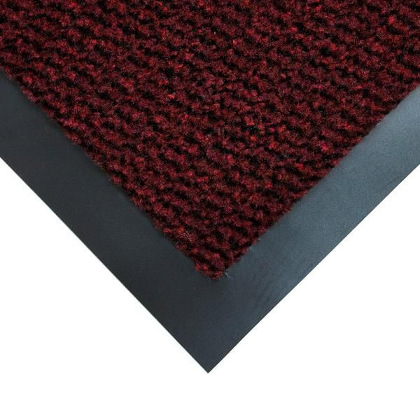 COBA Schmutzfangmatte Vynaplush Schwarz/Rot 0.9m x 1.5m, VP010302