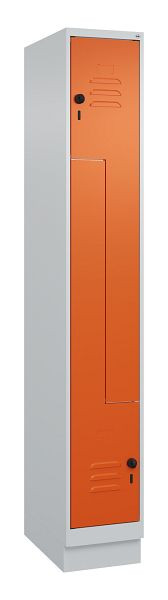 C+P Z-Spind Classic PLUS, C Z-Spind, Classic PLUS, Sockel, 2 Abteile, 1950x300x500mm, 7035/2004, Drehriegel, 080023-102 S10030