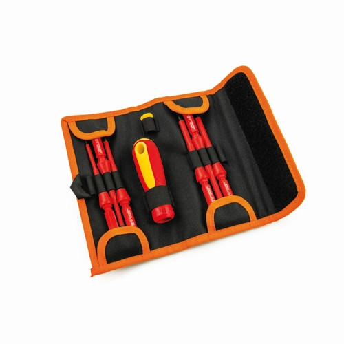 HT Instruments 7 teiliges VDE Werkzeug Set in strapazierfähiger Tasche, 1010690