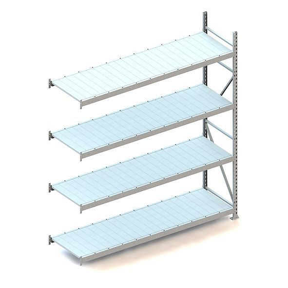 Meta MINI-RACK AR 2500x2200x650 mm, verzinkt, mit Stahlpaneele, Bodenanzahl: 4, 20051299