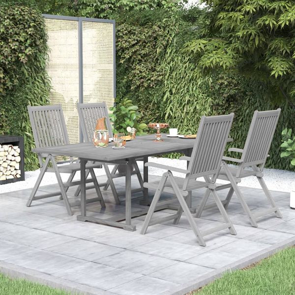 vidaXL 5-teilig Garten-Essgruppe Massivholz Akazie, 3079647