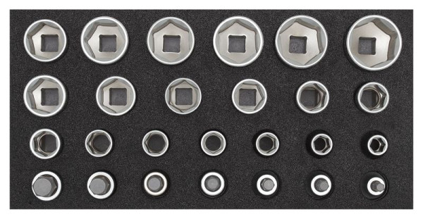 GEDORE red Steckschlüssel Satz 1/2" 2/6 CT-Modul 26-teilig, 3301708