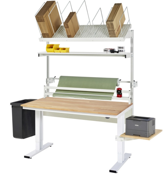 RAU Packtisch Komplettset 04, 08-WT, B1500 x T800, B-Platte, 08-WT-150-080-B-VP04.12