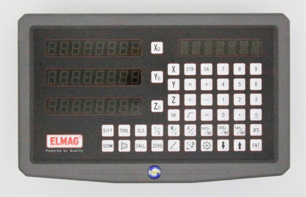 ELMAG Display komplett mit Halterung für digitale Positionsanzeigen SINO zu Dreh- und Fräsmaschinen, 88895