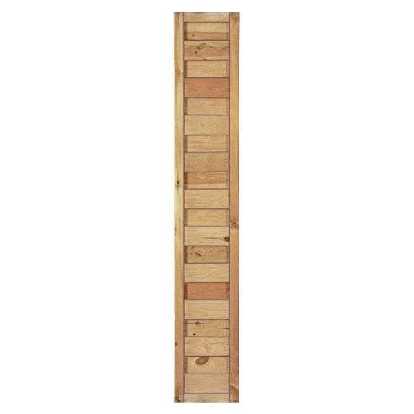 T&J Maxi-Massiv-Zaun 30 x 180 cm, Rahmen 45/45 mm, kdi grün, Lamellen geriffelt & geschraubt, 11026