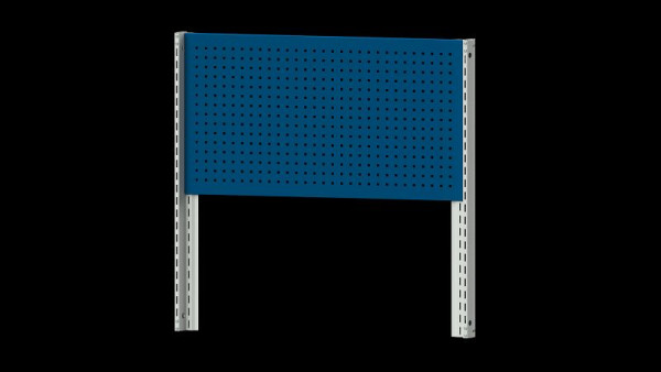 ANKE Werkbänke Grundaufbau Systemaufbau, 1250 x 107 x 1200 mm, RAL 7035/5010, 1 x Lochwand Höhe 650 mm, 340.343