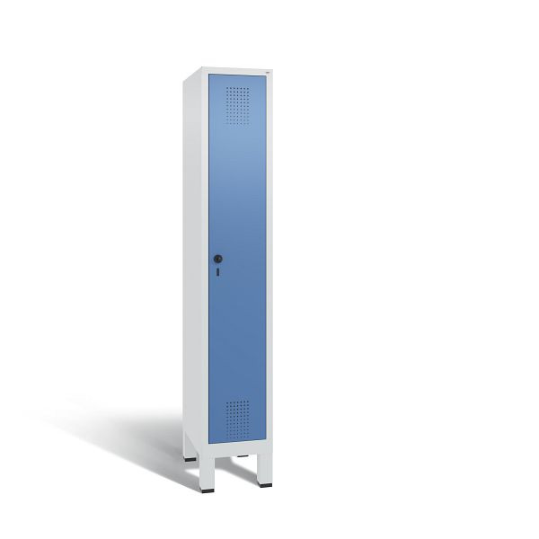 C+P Spind Evolo, 1 Abteil, H1850xB320xT500 mm, Grau/Fernblau, 48010-10 S10064