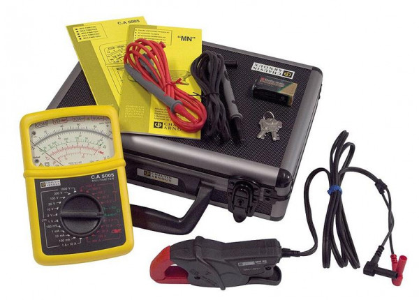 Chauvin Arnoux C.A 5005, Analog-Multimeter, inklusive Minizange MN 89 und Transportkoffer, P01196523F