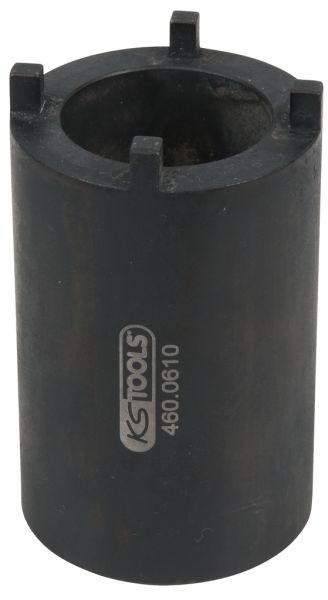 KS Tools 1/2" DAF Nutmuttern-Schlüssel für Lenkgestänge-Befestigung mit 4 Zapfen, 52 mm, 460.0610