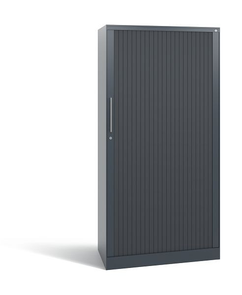 C+P Rollladenschrank Asisto, H1639xB800xT435mm, Farbe: Anthrazit / Schwarzgrau, Bügelgriff, 4 OH, 143013-000 S10078