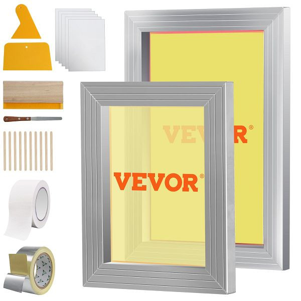 VEVOR Siebrahmen Siebdruckpresse 2 Stück 25,4 x 35,6 cm / 20,3 x 25,4 cm, SYKJZHCCG21109HX0V0